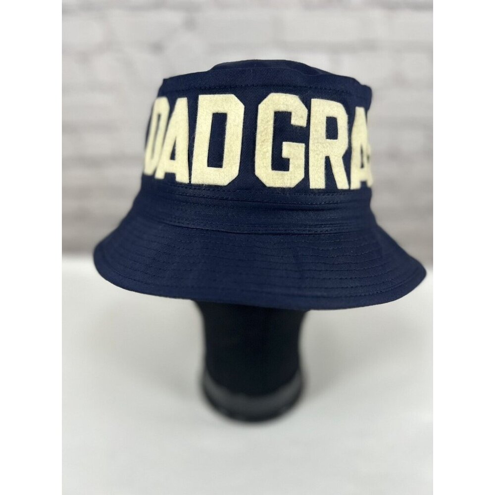 Dad Grass X Mark McNair Whatever Wide Brim Blue Bucket Otto Cap Hat Size Small